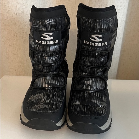 Hobibear Kids Snow Boots AW3771 Black Eu 33 Little Kids size 2 - Picture 1 of 5